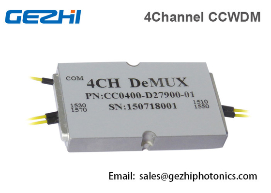 El canal CWDM Mux de Mini Module 4 condensa CWDM 1270 - 1610nm para las redes de PON