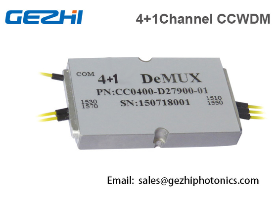 4+1 módulo del acuerdo CWDM Demux del espacio libre de los canales con el puerto de la mejora