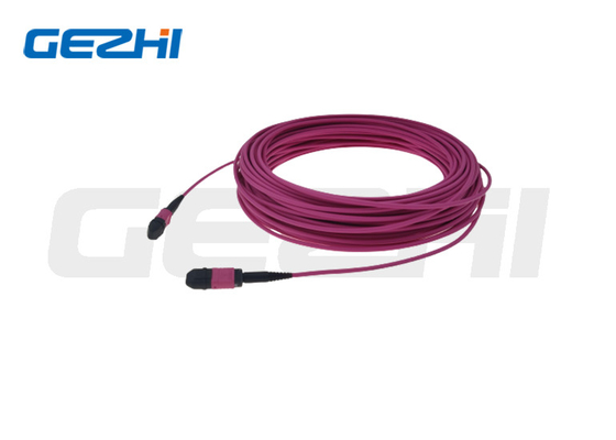 Cable OM3 OM4 OM5 3.0m m de la serie MTP MPO del cable del remiendo de 12 / 24 corazones