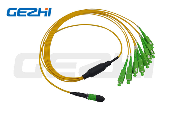 Cordón de remiendo de fibra óptica de Cabe 12 cores/24cores/48 cores/72cores/96 cores/144cores OS2 del tronco de MTP/MPO