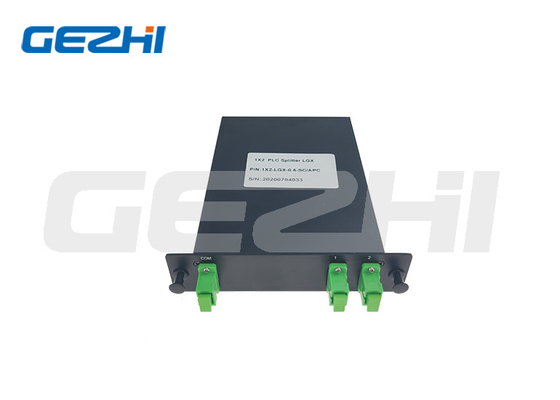 Tipo divisor del casete de LGX del PLC de la caja del ABS de la fibra óptica del divisor 1x2 del PLC de FTTH