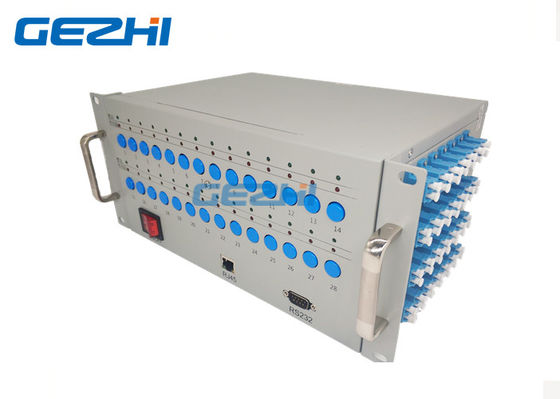 4U montados en rack se doblan 28 interruptores mecánicos optos de Pieaces 2x4
