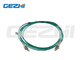 Duplex LC al cordón de remiendo del cable OM3 del remiendo de la fibra del LC el 1M/2M/3M Customized
