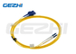 Cordón de remiendo de la fibra del duplex de la base del PVC 2 LC al cable del remiendo de la fibra del SC para FTTH