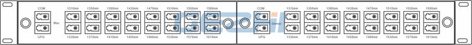 2 módulo enchufable de las unidades 16CH CWDM Mux/Demux FMU en 2-Slot 1U 19
