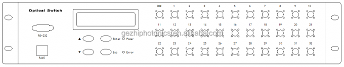 FSW 1x48 Switch de fibra óptica de 19 pulgadas 2U Rackmount 1260 ~ 1650nm Modo único 1