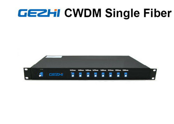 comprar 8 simplex Uni - 1 RU Rack Mount Single Fiber direccional de los canales CWDM Mux Demux online manufacture