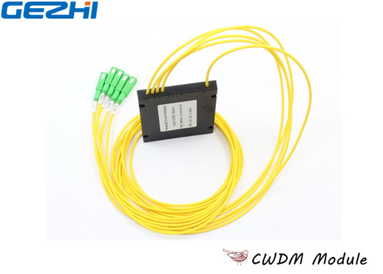 comprar Los ABS amarillos de 1x4 CWDM Mux Demux mecanografían 1270 - la longitud de onda 1610nm para la línea supervisión online manufacture