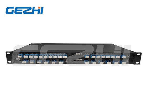 comprar fibra a dos caras de 100GHz 8Channel DWDM Mux Demux con el monitor y puerto gris de la banda ancha 1310nm en 4slot 1U montado en rack online manufacture