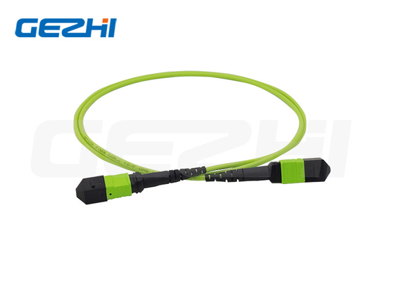 comprar 12 polaridad femenina A/B del verde lima LSZH del milímetro OM5 3.0M M del cable del tronco de la base MPO online manufacture