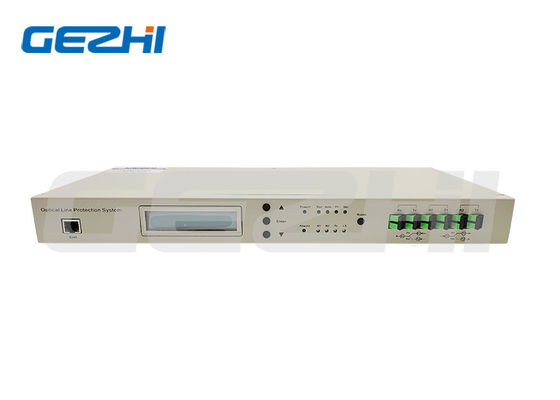 comprar Sistema de protección de líneas ópticas OLP 1U 1+1 con alta velocidad de conmutación y conector SC APC para una protección fiable de líneas de fibra Fabricación en línea