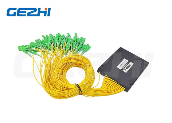 comprar componentes pasivos de la fibra óptica del divisor del PLC 1X64 con el tipo del casete del ABS online manufacture