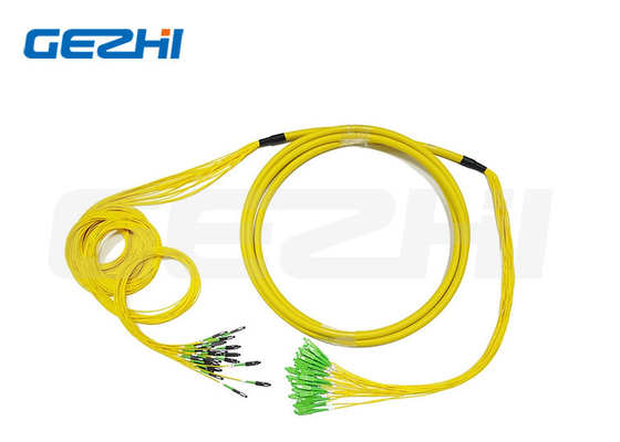 comprar 24 Cables Fibra G657A1 Preterminado MU a LC Cordón de parche óptico para FTTX online manufacture