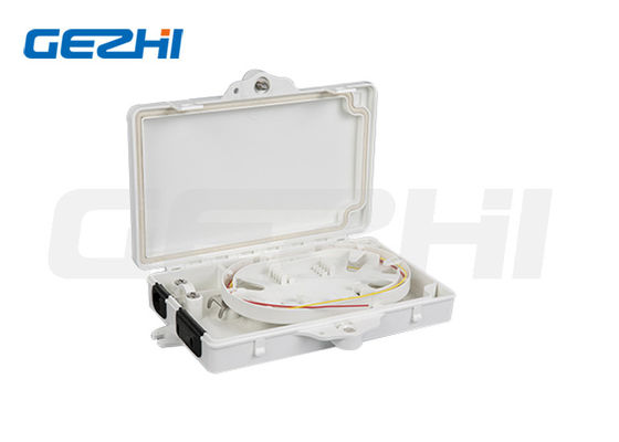 comprar Caja de terminación de fibra óptica retardante de llama de 4 fibras de empalme con 2 núcleos de plástico ABS PC para aplicaciones FTTX Fabricación en línea