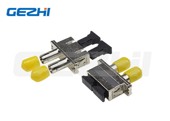 comprar Adaptador híbrido de fibra óptica SC-ST DX con manga cerámica de baja pérdida de inserción y cumplimiento RoHS Fabricación en línea