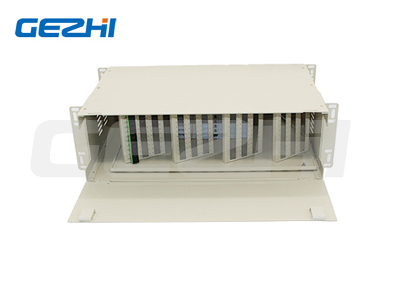 comprar Cuadro de distribución óptico 3u montaje de bastidores 144 núcleo Sc Lc Fc panel de parches de alta densidad online manufacture