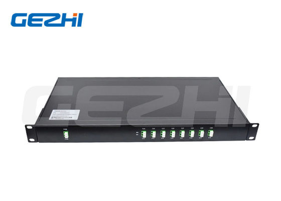 comprar 8 canales DWDM Mux Demux 1U 19' Conector de rack LC/APC Multiplexador de división de longitud de onda densa Fabricación en línea