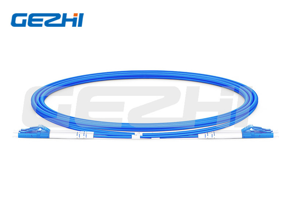 comprar LC UPC a LC UPC Duplex OS2 Modo único de PVC blindado en interiores (OFCR) Cable de parche de fibra óptica de 3.0 mm online manufacture