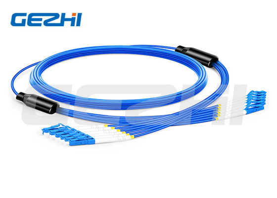 comprar 6 fibras OS2 Modo único LC/SC/FC/ST Cable blindado de salida de fibra múltiple de 3,0 mm para interiores online manufacture