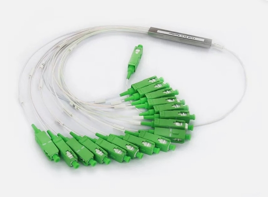 comprar 1x2 PLC SC/APC Fibra óptica divisor FTTH SM 0.9mm G657A1 1m Fibra óptica divisor PLC online manufacture