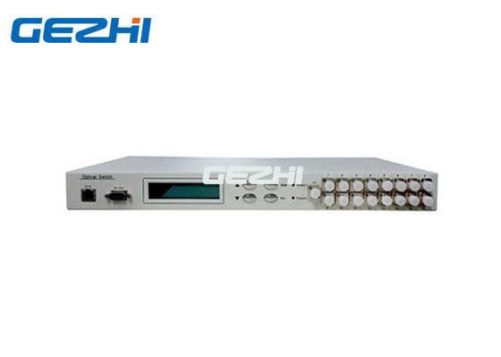 comprar 1U interruptores ópticos de la fibra multi del canal 1x16 del soporte de estante de 19 pulgadas online manufacture