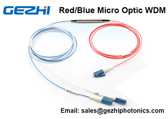 Filtro portuario de la banda DWDM del WDM 3 micro rojos/azules C de la óptica para el sistema de DWDM