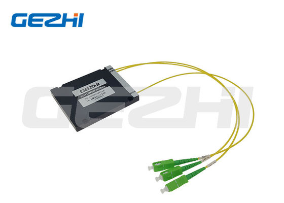 100 GHz DWDM Mux Demux con baja pérdida de inserción en caja ABS compacta para redes WDM