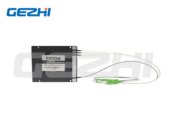 3 fibra 1470nm 1490nm 1510nm 1530nm del módulo del divisor del canal CWDM sola