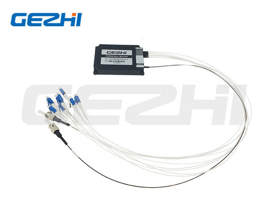 Módulo Mux Demux CWDM 1x8 1470~1610nm Fibra de Núcleo Único con Conectores LC/UPC ST/UPC para Centro de Datos