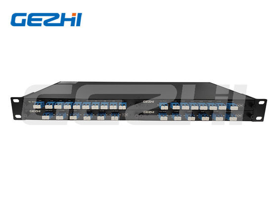 100GHz 8 canales DWDM Mux Demux con 1U Rackmount para sistemas WDM de centro de datos