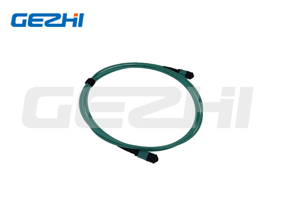 Chaqueta del cordón de remiendo de la fibra óptica del LC OM3/OM4 8/12/24F MPO/MTP PVC/LSZH para las telecomunicaciones