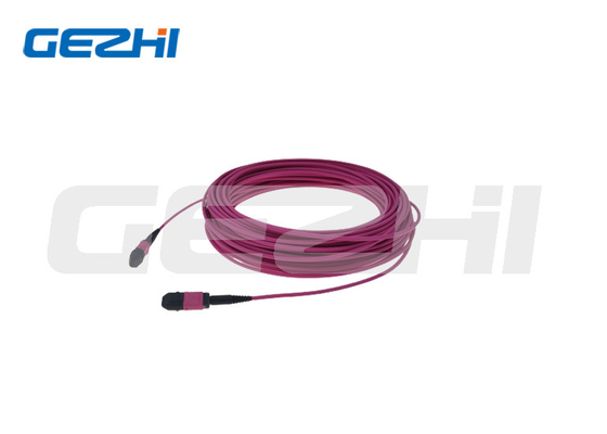 Coleta con varios modos de funcionamiento del cordón de remiendo de la serie MPO LC del cable del remiendo de la base OM4 de MPO 8