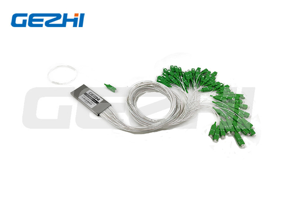 Tipo de acero inoxidable del tubo del divisor del PLC de la fibra óptica de FC/APC 1x16