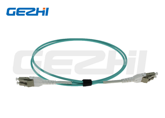 Centro de telecomunicaciones/datos LC OM3 MPO Cordón de parche de fibra óptica con chaqueta de PVC/LSZH