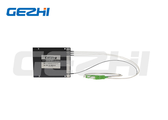 Caja del ABS del módulo de 3CH CWDM Mux con longitud de onda modificada para requisitos particulares y el conector