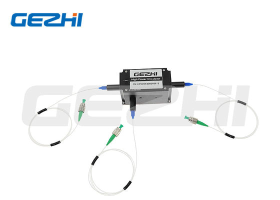 Circulador de fibra óptica de baja pérdida de inserción de alta potencia de 3 puertos para sistemas OTDR DWDM EDFA