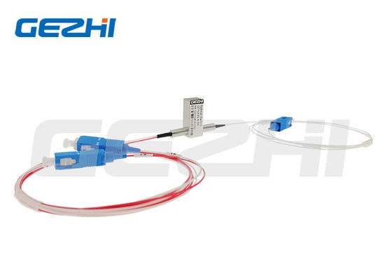 1x2 Interruptor de Fibra Óptica Mecánico con 850nm 1310nm 1550nm Longitud de Onda de Prueba Baja Pérdida de Inserción y Alta Estabilidad