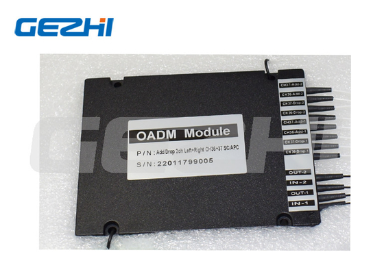 Módulo de fibra óptica dual DWDM OADM con interfaz SC APC
