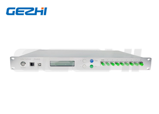 Interfaz RS232 y Ethernet Conmutador óptico 1×N(N≤8) de montaje en rack