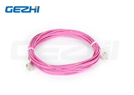 LC MM 50/125 Duplex LC OM4 Cordón de parches de fibra óptica