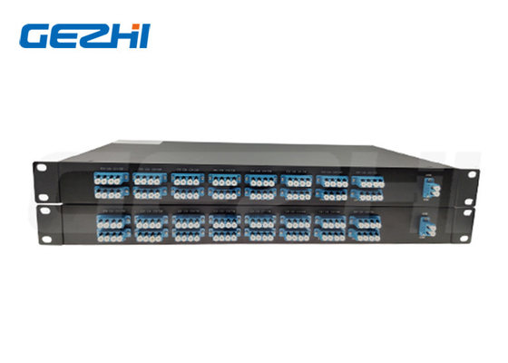 Filtro multimodal de 40CH DWDM Mux Demux Multiplexador con montaje de rack de 1RU de 19 
