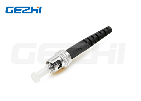 Conector de fibra óptica FTTH ST UPC Conector simplex de modo único con negro
