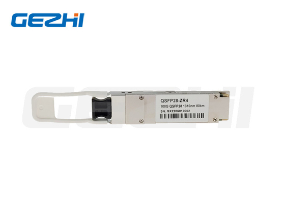 Módulo de transmisor óptico de alta compatibilidad 100G QSFP28 ZR 1310nm 80Km