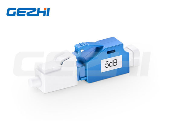 LC/UPC Modus único 5dB Atenuador de fibra óptica fijo de macho a hembra para transmisión estable de señal