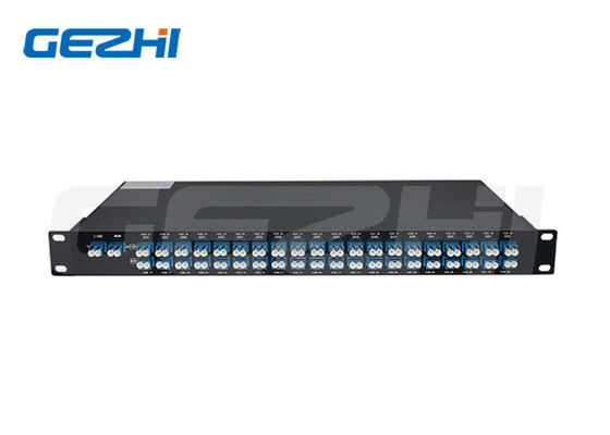 Módulo 1U de montaje en bastidor 40CH AAWG DWDM Mux Demux con espaciamiento de canales de 100 GHz y conector LC / UPC