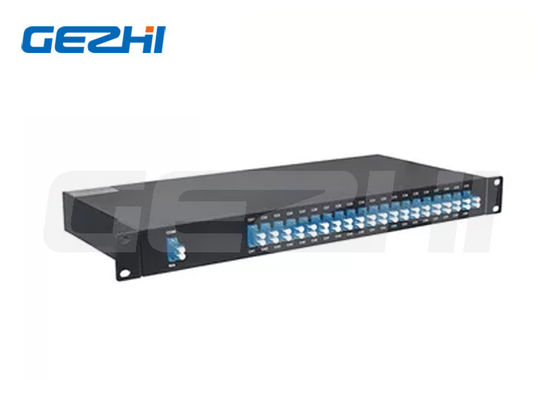 40 Canales DWDM de Doble Fibra Mux Demux con Diseño Atérmico en Dispositivo Pasivo AAWG de Montaje en Rack 1U