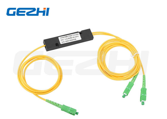 Divisor de Fibra Óptica OEM con Conector SC/APC, Relación de División 1x2 para Divisor PLC de Fibra Monomodo