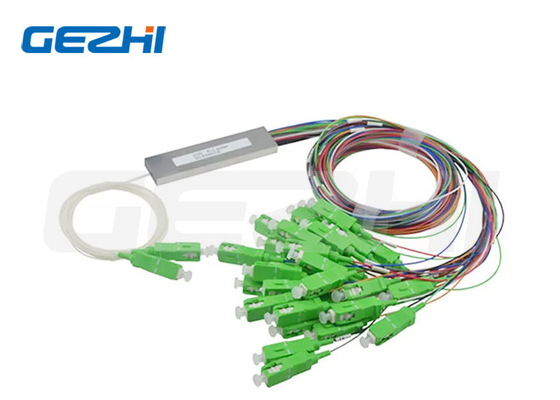 Mini acoplador 2 X 8 SC / APC Fibra óptica divididor WDM 1.5M para la caja FTTH