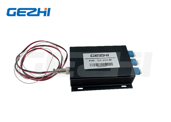 GZ-FSW-2x4 Switch óptico de fibra óptica 1260~1650nm TTL Control Switch óptico