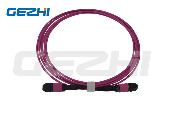 12 Fibra LC Duplex 1x6 para MTP Cables MPO MPO OM4 Cordón de parche
